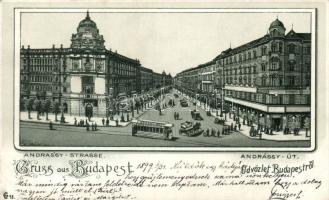 1899 Budapest VI. Andrássy út litho