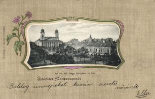 Debrecen Református nagytemplom litho (EB)