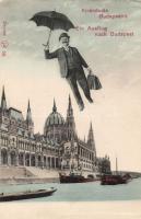 Budapest V. Parlament, repülő úr (EK)