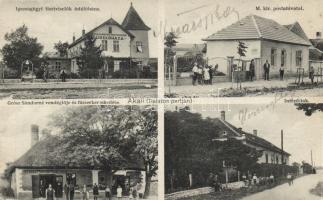 Balatonakali postával és Grósz Sándorné vendéglőjével, fűszerkereskedésével