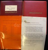 1982 Brigádnapló - Műszaki szabályozás I-II. kötet, Vízügyi Szabványosítási És Típustervezési Osztály