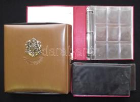 8db Használt éremtartó album, köztük 2db gyűrűs