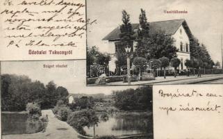 Taksony vasútállomással