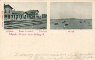 Balatonszentgyörgy vasútállomással