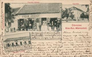 Kunszentmárton Kádár József vegyeskereskedése, üzletek