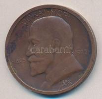 1925. "Jókai Mór" aranyozott Br emlékérem. Szign.Berán Lajos T:3