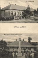 Csabdi hősi emlékművel