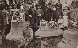 Gyoma Református egyház harangjainak levétele 1917