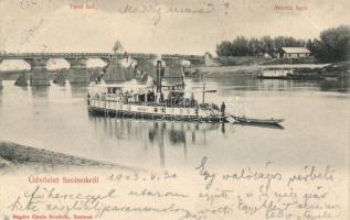 Szolnok a Sirály gőzössel