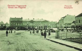 Fogaras market place, Hotel Merkur