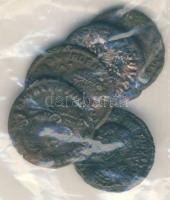 5db különböző római pénzérme T:3