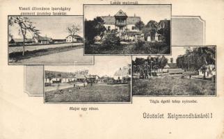 Zsigmondháza with railway station and brick factory