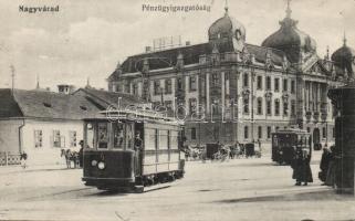 Nagyvárad office of finance, trams