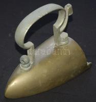 Régi réz vasaló 19cm-es vasalófelülettel