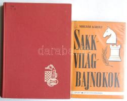 2db sakk témájú könyv: Sakkvilágbajnokok 1982, Versenyfutás az aranyérmekért-Máltai Sakkolimpia 1980