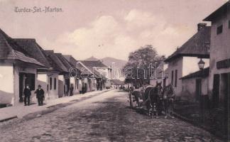 Turócszentmárton street with shops