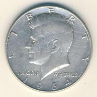 USA 1964. 1/2$ Ag "Kennedy" T:2 / 
USA 1964. 1/2 Dollar "Kennedy" C:XF