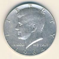 USA 1964. 1/2$ Ag "Kennedy" T:2 / 
USA 1964. 1/2 Dollar "Kennedy" C:XF