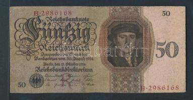 Német Birodalom/Weimari Köztársaság 1924. 50M hivatalos másolat T:III
Germany/Weimar Republic 1924. ...