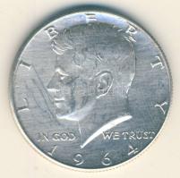USA 1964. 1/2$ Ag "Kennedy" T:2 / 
USA 1964. 1/2 Dollar "Kennedy" C:XF