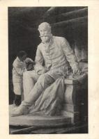 Komárom the construction of the Jókai statue, Berecz Gyula