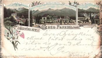 1898 Poprád Gréb-park litho