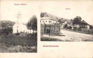 Hontudvarnok Evangelist church and school