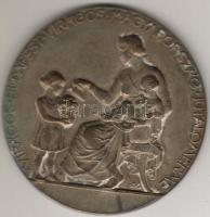 1930-as évek "Virágos Budapest..." Nagyalakú, ezüstözött bronz, jutalomérem Szign:Madarassy W. T:2