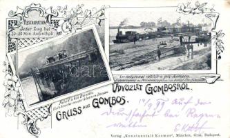 1899 Gombos ferry station, locomotive