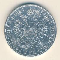 Ausztria 1890. 2Fl Ag "Ferenc József" T:3+ karcos Austria 1890. 2 Florin Ag "Franz Joseph" C:F+ scratched