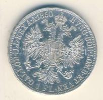 Ausztria 1860A. 1Fl Ag T:2 Austria 1860A. 1 Florin Ag C:XF