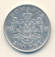 Románia 1942. 200L Ag T:2-/2 Romania 1942. 200 Lei Ag C:VF/XF