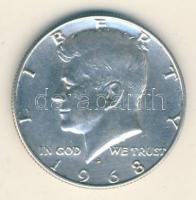 USA 1968D 1/2$ Ag "Kennedy" T:2
USA 1968D 1/2 dollar ag "Kennedy" C:XF