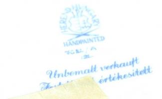 Nagyméretű festetlen sorszámozott jelzett Herendi kancsó hibátlan állapotban / Unpainted numbered He...