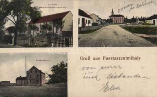 Pusztaszentmihály with mill and Kramer´s shop