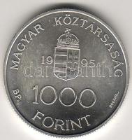 1995. "Integráció az EU-ba-ECU" 1000Ft ezüst. Csak 5000db!! T:BU