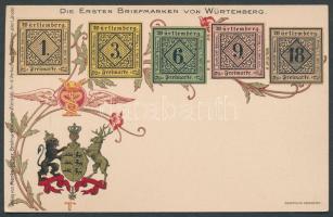 The first stamps from Württemberg litho