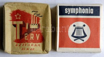 cca 1970 Bontatlan csomag Terv szivarka és Symphonia szivarka