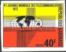 Távközlési világnap vágott bélyeg, World Telecommunication Day imperforated stamp