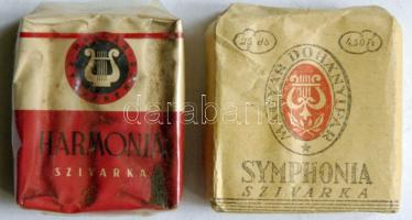 cca 1970  2db bontatlan csomag régi cigaretta: Symphonia, Harmonia