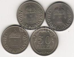 1926,38,39,40 50f teljes sor 4db T:2-,2