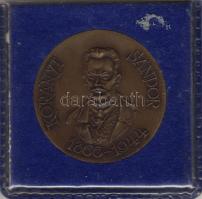 1960-as évek "Korányi Sándor" nagyalakú bronz plakett eredeti pénzverdei csomagolásban, tanúsítvánnyal. Csak 3000db készült! R! T:2 Szign:Kis Nagy András