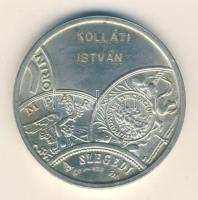 1984. "15 éves  az Éremgyűjtők Csongrád Megyei Szervezete szeged" Ag(835) 36,26g emlékérem (d=42mm) T:2