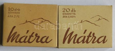 cca 1970  2db Bontatlan csomag régi Mátra cigaretta