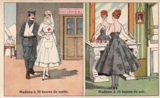 Red Cross, military, women humor