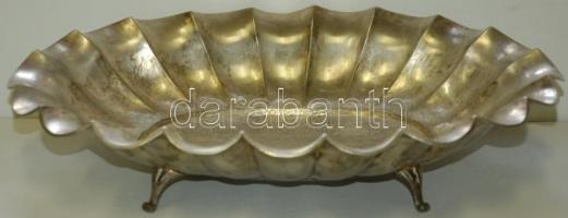 Nagyméretű alpakka gyümölcsös tál 30x45cm