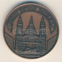 Szent István Bazilika-Budapest Br emlékérem (d=42mm) szign:Bognár T:1-