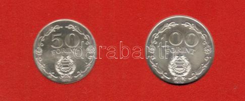 1970. "Felszabadulás I." 50Ft+100Ft sor ezüst, eredeti plasztikdobozban T:BU
