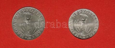 1970. "Felszabadulás I." 50Ft+100Ft sor ezüst, eredeti plasztikdobozban T:BU