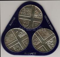1976. "Festőművész I." sor 3x200Ft ezüst, eredeti plasztikdobozban T:2